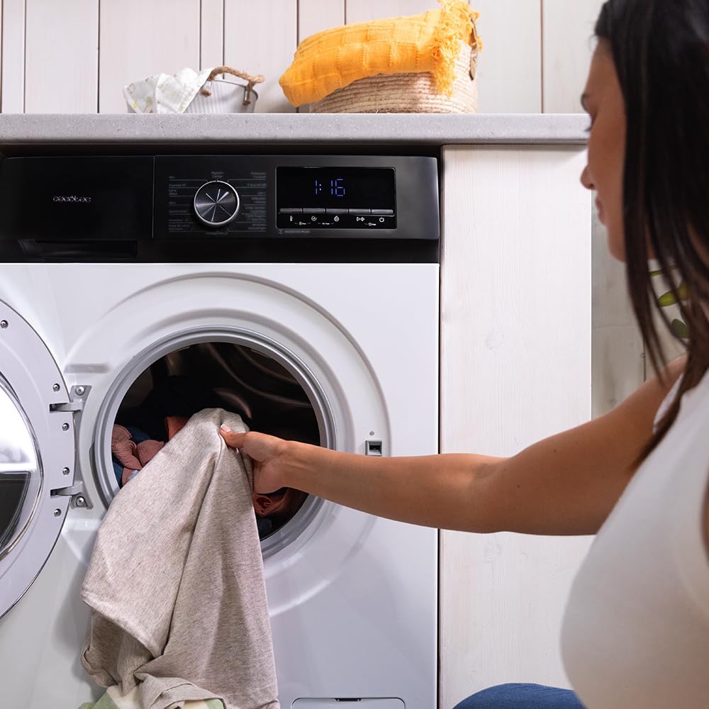 Cecotec Washing Machine 12 kg Front Load Bolero DressCode 12500 Inverter. 1400rpm, 16 Programs, Class A-20%, Low Consumption, Inverter Plus Motor, Steam, Pearl Drum, Delay Start, Drum Clean and Stop