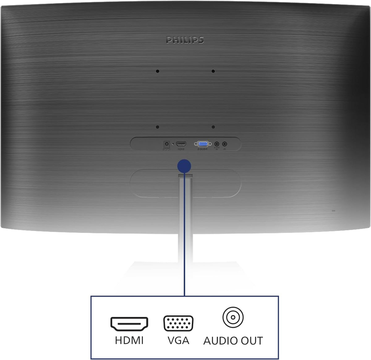 Philips Monitors 241E1SCA/00-24"" Curved 1500R, FHD, 75Hz, VA, FreeSync (1920x1080, 250cd/m, D-Sub, HDMI)"