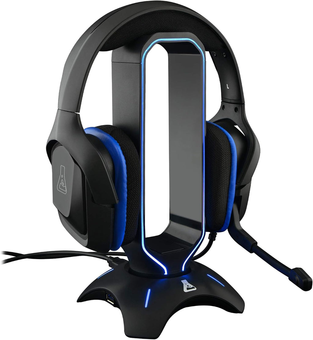 The G-Lab K-Stand Radon Gaming Stand for Helmets - RGB Backlight, USB HUB 2