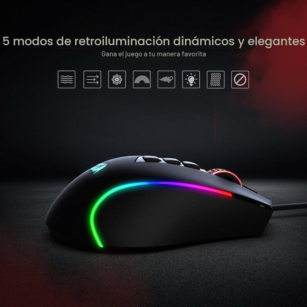 Redragon M612 Predator Gaming Mouse Wired RGB 8000 dpi Optical