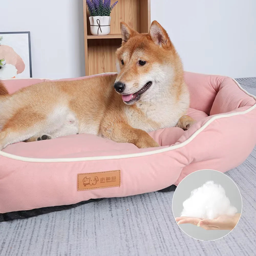 Pet Sofa Sleeping Bed Large Dog Bed House for Cats Big Space Dog Sofa Sleeping Mat Winter Warm Dog Cushion